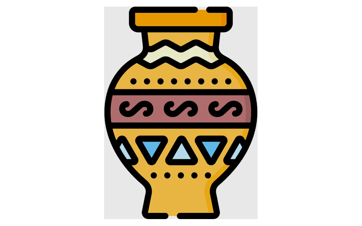 A pottery vase icon