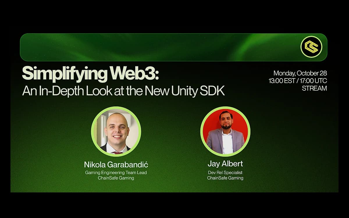 ChainSafe Gaming SDK updates stream