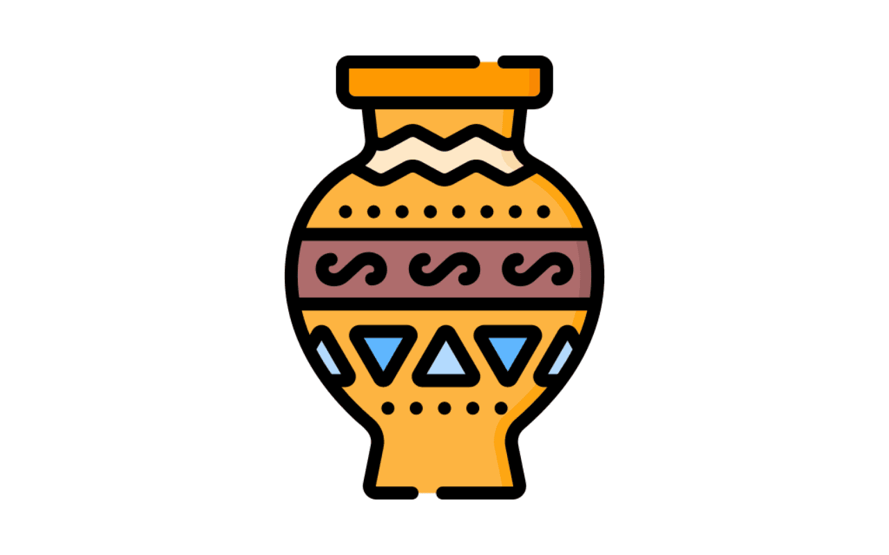 A pottery vase icon